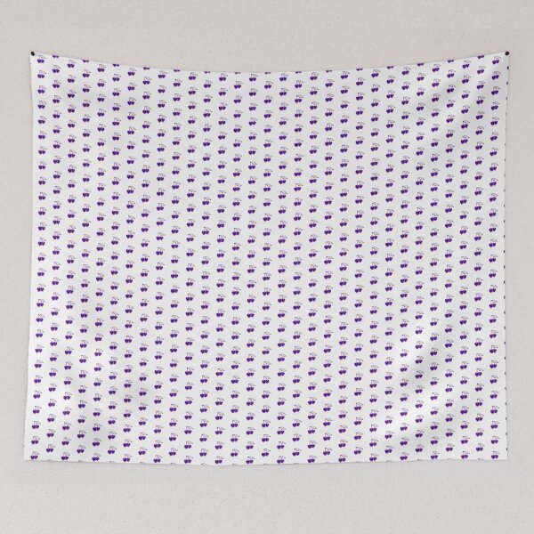 Item preview, Dark Purple Heart Cherry Pair Design designed and sold by pattern-archive.
