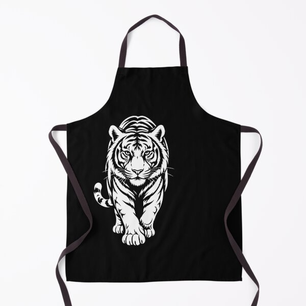Item preview, Powerful White Tiger Stencil Art Graphic designed and sold by markymaarty.