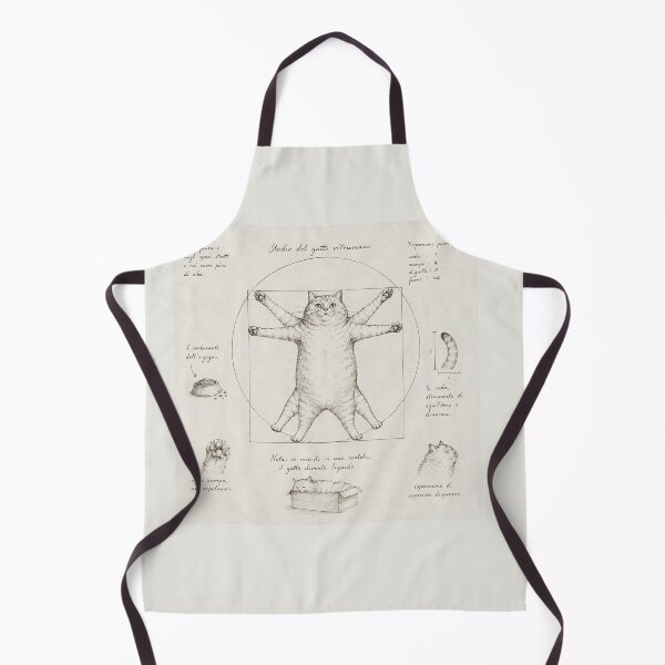 Item preview, Vitruvian Cat Funny Renaissance Sketch designed and sold by Owcomm.