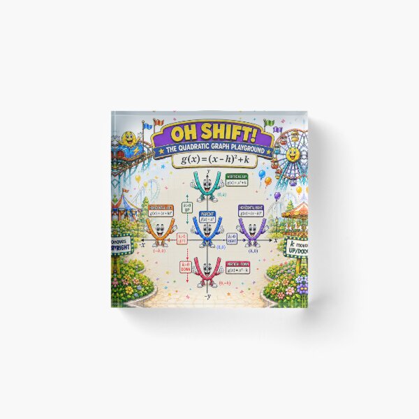 Item preview, Oh Shift Quadratic Functions designed and sold by ForestaMath.