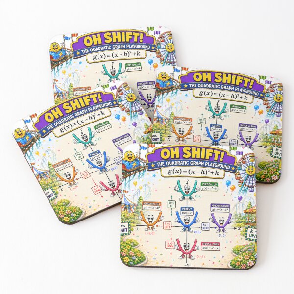 Item preview, Oh Shift Quadratic Functions designed and sold by ForestaMath.