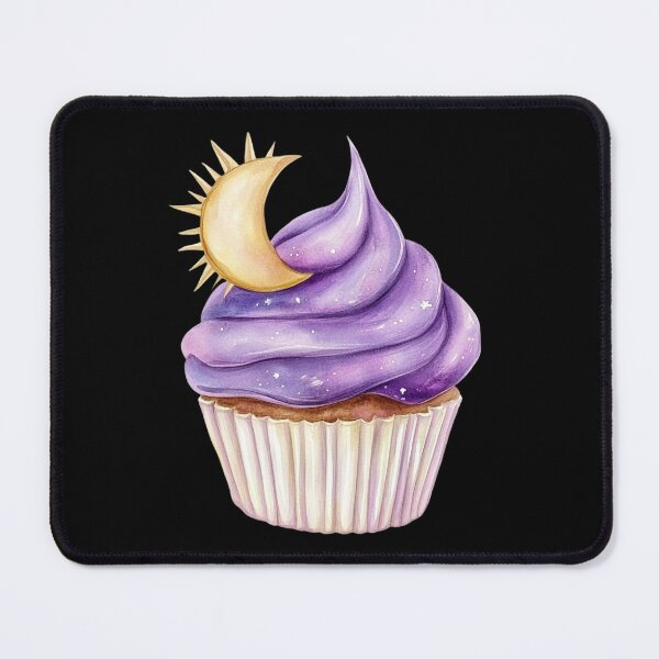 Item preview, Purple Cupcake With Crescent Moon designed and sold by Fillthegoat.