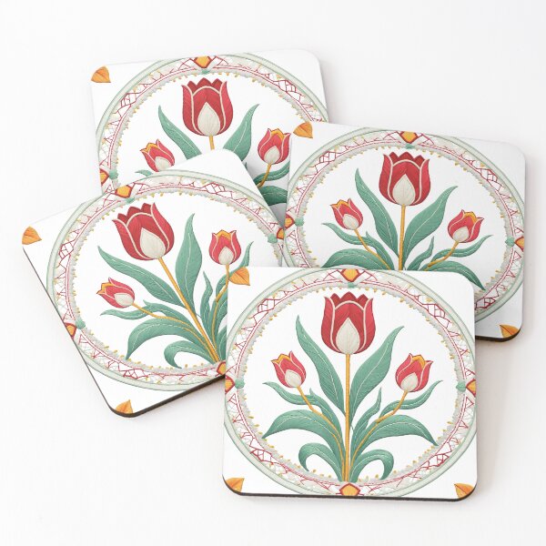 Item preview, Tulip Folk Embroidery Mandala Clipart Collection 22 designed and sold by PlayPlearnZone.