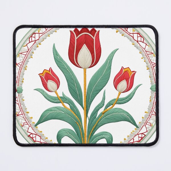 Item preview, Tulip Folk Embroidery Mandala Clipart Collection 22 designed and sold by PlayPlearnZone.
