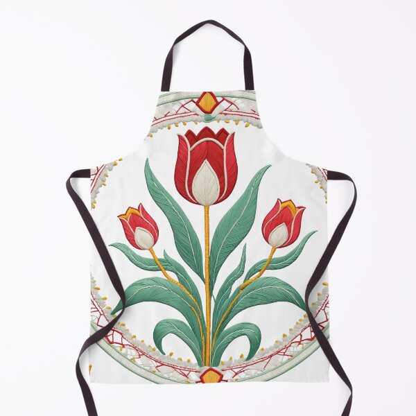 Item preview, Tulip Folk Embroidery Mandala Clipart Collection 22 designed and sold by PlayPlearnZone.