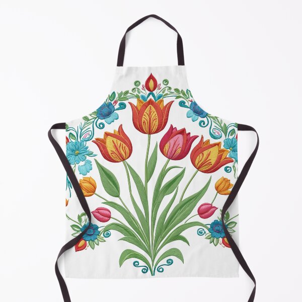 Item preview, Tulip Folk Embroidery Mandala Clipart Collection 23 designed and sold by PlayPlearnZone.