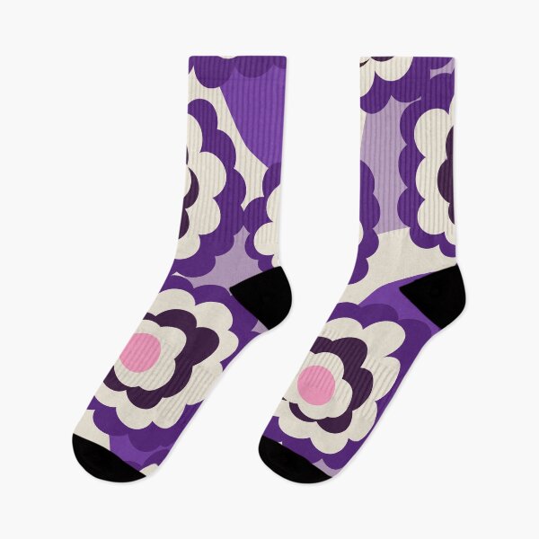 Item preview, Warm Retro Scandinavian Garden in Purple and Lilac designed and sold by Deutschic.