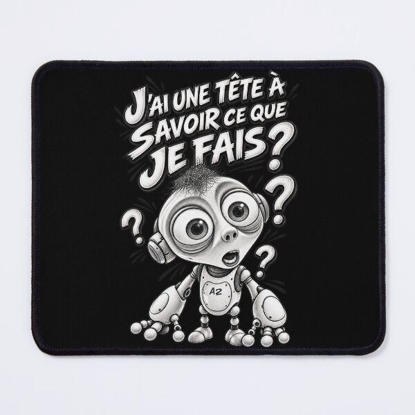 Item preview, Do I look like I know what I'm doing? – Funny robot with a pencil designed and sold by CR3@TIX-BOUTIK.