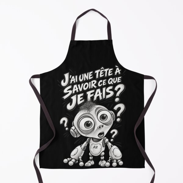 Item preview, Do I look like I know what I'm doing? – Funny robot with a pencil designed and sold by CR3@TIX-BOUTIK.