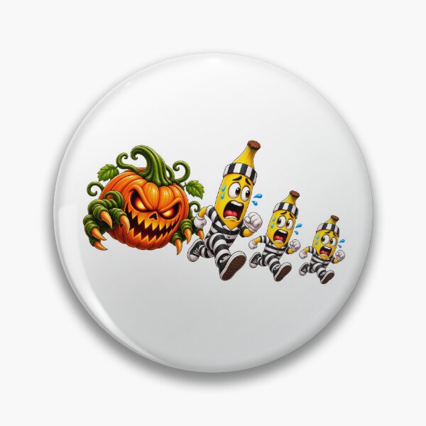 Item preview, 3 Bananas Escape a Giant Halloween Pumpkin – Funny Spooky Adventure designed and sold by ArtSpark Studio.