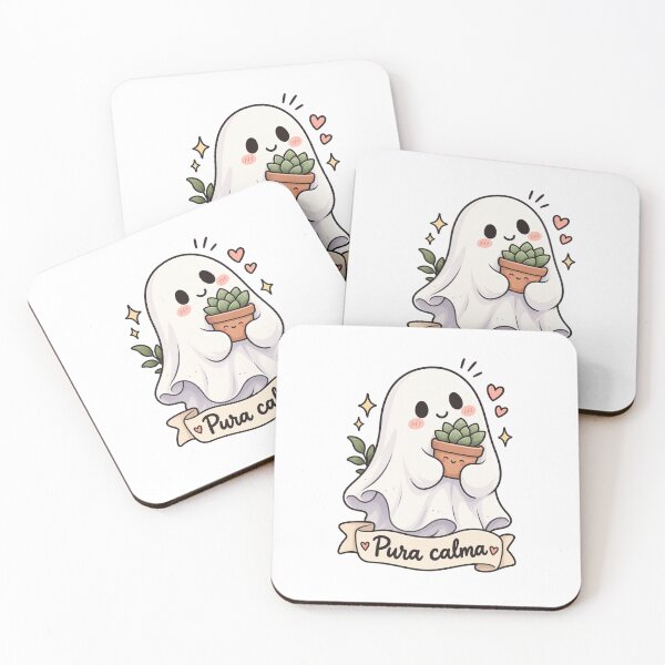 Item preview, Pura Calma Cute Ghost designed and sold by BlackBoneArt.
