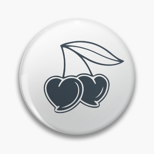 Artikelvorschau, Design „Charcoal Heart Cherry Pair“ entworfen und verkauft von pattern-archive.