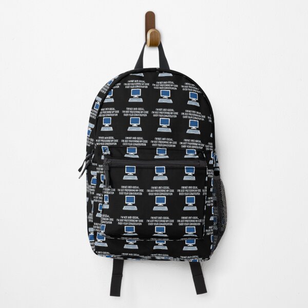 Item preview, Im Not Anti Social Preferring My Code designed and sold by Owcomm.