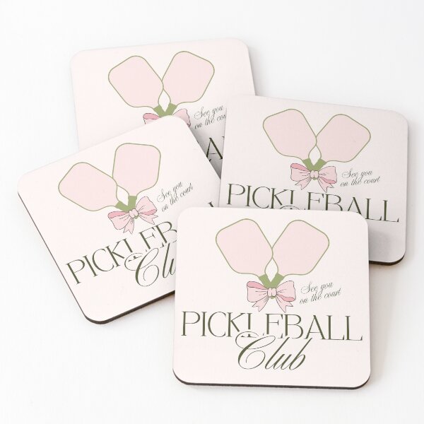 Item preview, Pickleball Club Pink Bow Rackets | Feminine Pickle ball Gift designed and sold by MerchSearchCO.