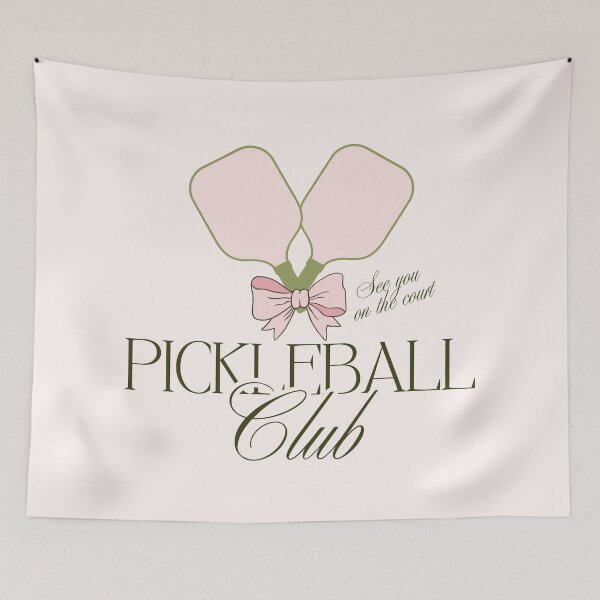 Item preview, Pickleball Club Pink Bow Rackets | Feminine Pickle ball Gift designed and sold by MerchSearchCO.