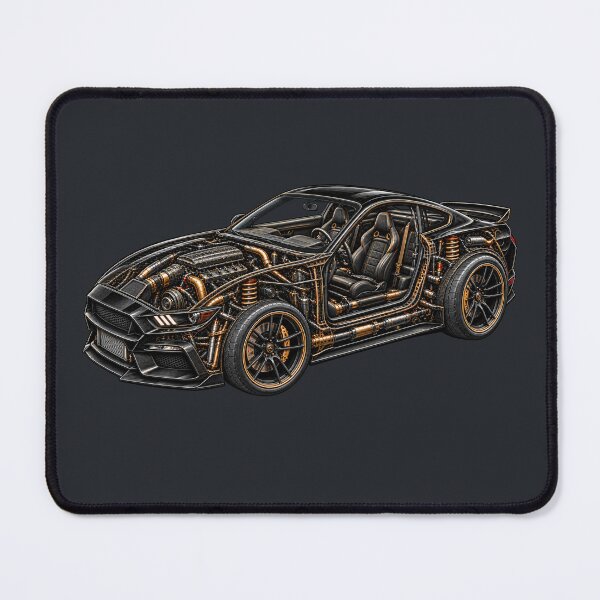 Item preview, Cutaway Sports Car - Automotive Technical Illustration designed and sold by PrintGo26.