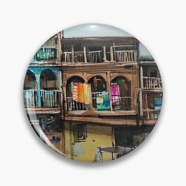 Item preview, Turquoise Balconies and a Waiting Rickshaw designed and sold by mulickmilind.