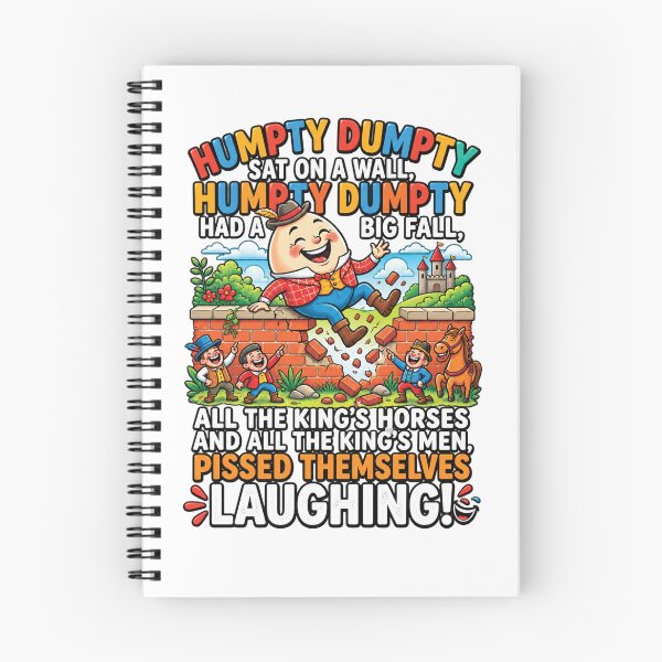 Item preview, Humpty Dumpty Had a Big Fall – Pissed Themselves Laughing Funny Nursery Rhyme Parody designed and sold by Scorpion Creative.