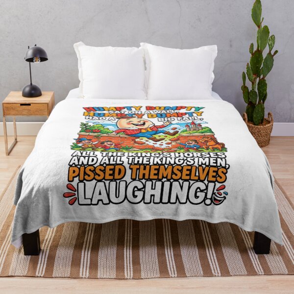 Item preview, Humpty Dumpty Had a Big Fall – Pissed Themselves Laughing Funny Nursery Rhyme Parody designed and sold by Scorpion Creative.