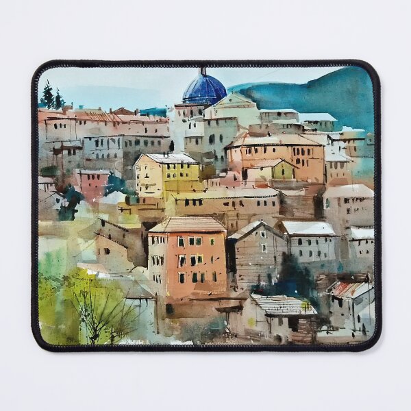 Item preview, Hillside Rooftops Under a Blue Dome designed and sold by mulickmilind.