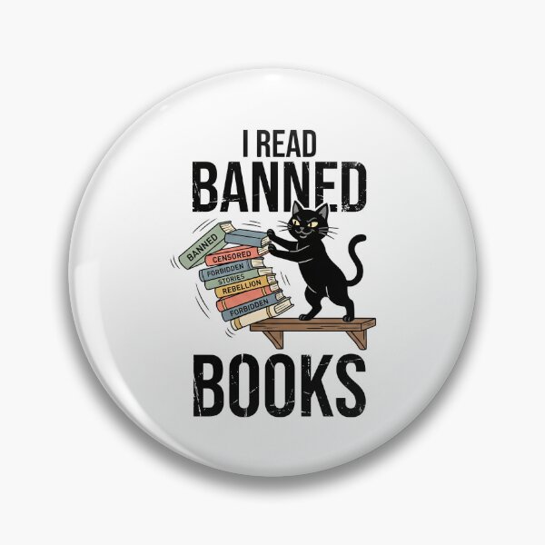 Item preview, Black Cat I Read Banned Books designed and sold by Steele-Art.