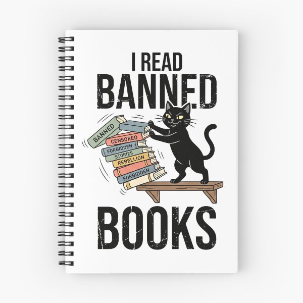 Item preview, Black Cat I Read Banned Books designed and sold by Steele-Art.