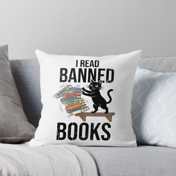Item preview, Black Cat I Read Banned Books designed and sold by Steele-Art.