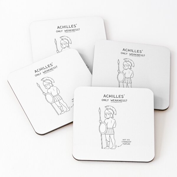 Item preview, Achilles Only Weakness Funny Ancient Hero Humor designed and sold by Owcomm.