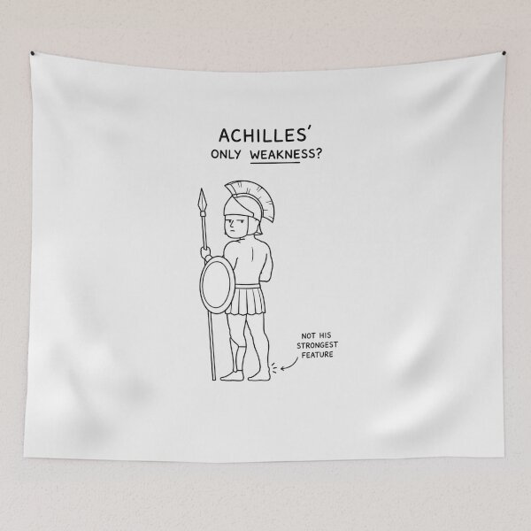 Artikelvorschau, Achilles' einzige Schwäche – Humorvoller antiker Held entworfen und verkauft von Owcomm.