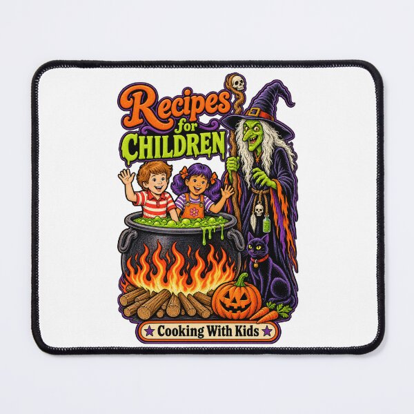 Item preview, Retro Witch Recipes For Children Funny Halloween Dark Humor designed and sold by WolfmanProphecy.