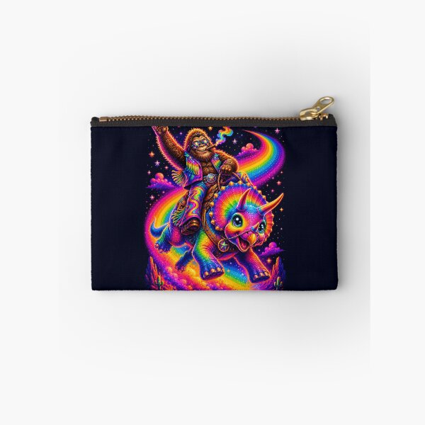 Item preview, Rainbow Sasquatch Rodeo on a Triceratops designed and sold by Victor Shadehorn.