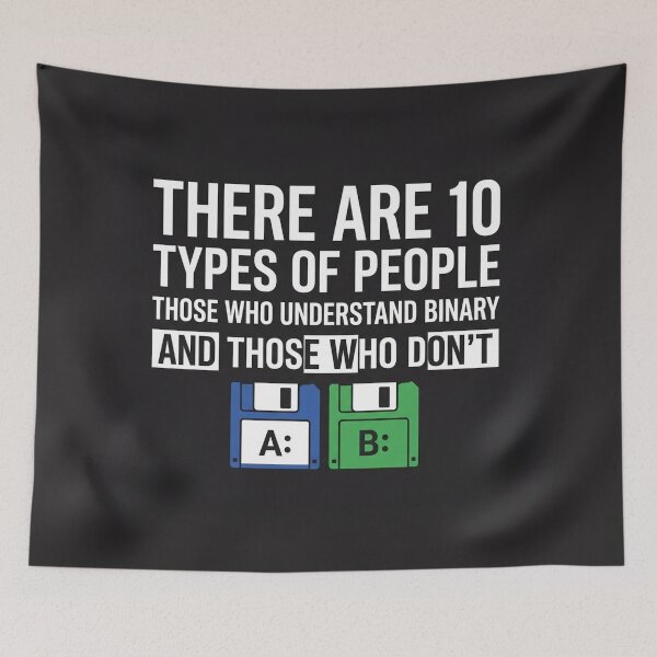 Item preview, There Are Ten Types Of People Programmer Joke designed and sold by Owcomm.