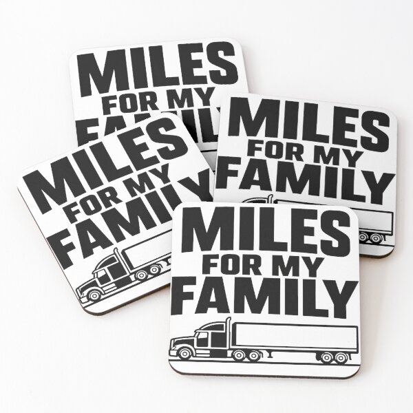 Item preview, Miles For My Family - Trucker Gift designed and sold by Haque Desigens.
