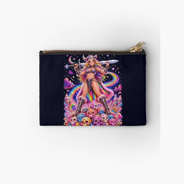 Item preview, Rainbow Valkyrie Candy Skull Warrior designed and sold by Victor Shadehorn.