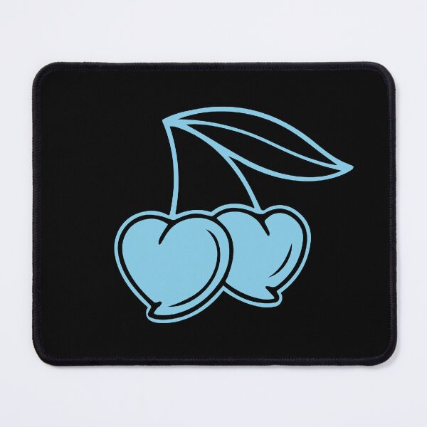 Item preview, Sky Blue Heart Cherry Pair Design designed and sold by pattern-archive.