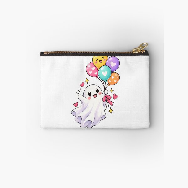 Item preview, Cute Ghost with Balloons designed and sold by BlackBoneArt.