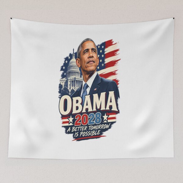 Item preview, Obama 2028 – A Better Tomorrow Is Possible | American Election Design designed and sold by CatLovers Studio.