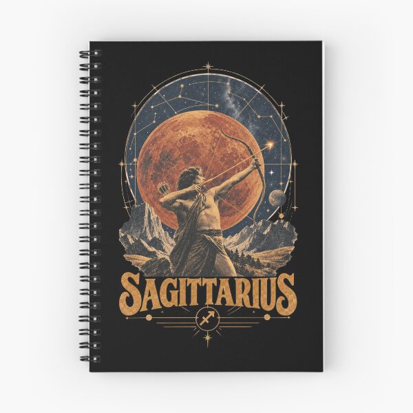 Item preview, Sagittarius Zodiac Archer Blood Moon Vintage Astrology Design designed and sold by Cary-s.
