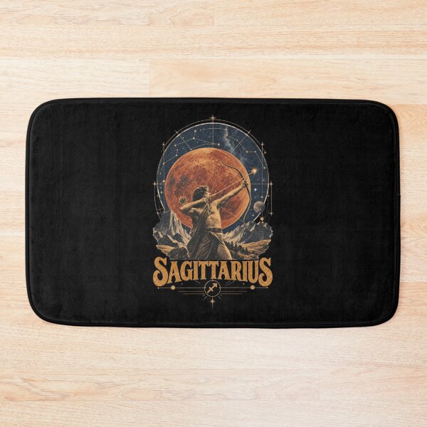 Item preview, Sagittarius Zodiac Archer Blood Moon Vintage Astrology Design designed and sold by Cary-s.