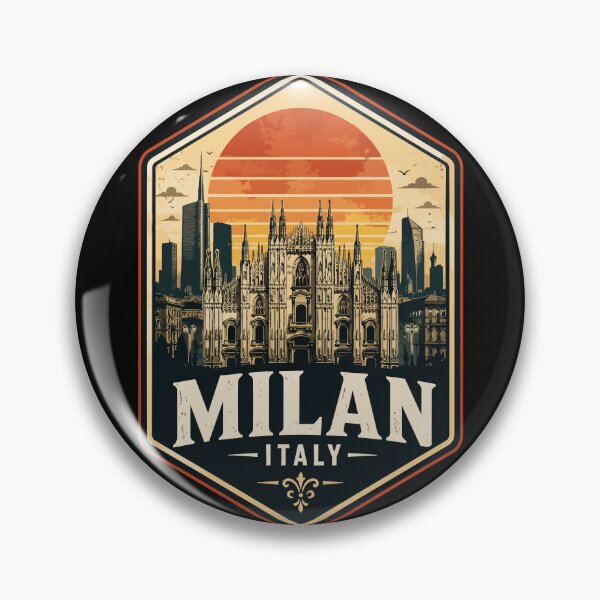 Item preview, Milan Italy Europe Retro designed and sold by TomFrontierArt.