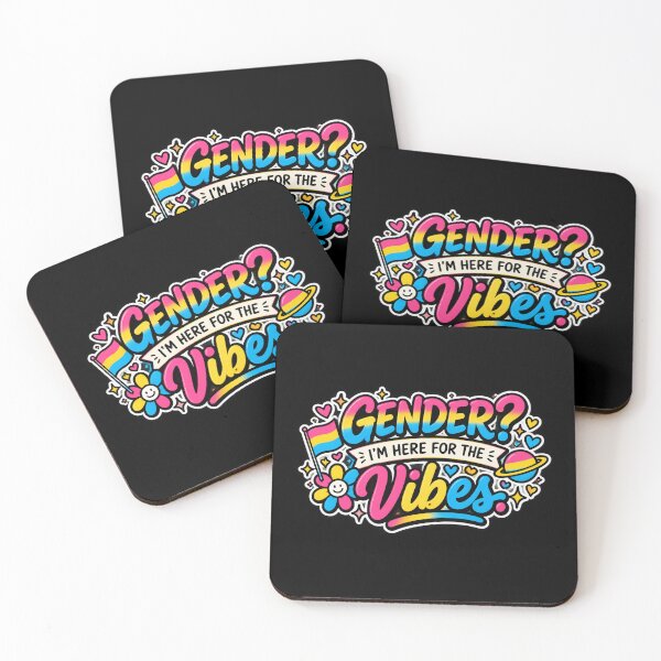 Item preview, Gender? I’m Here for the Vibes – Pansexual Pride designed and sold by Brave Little Mess Club.