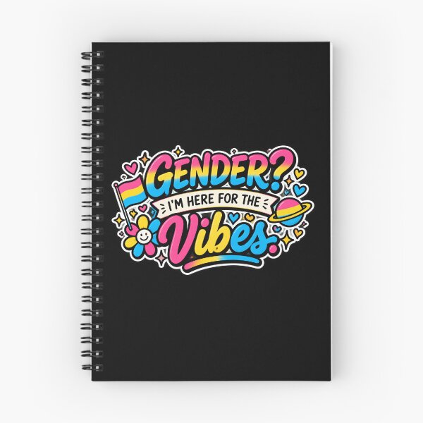 Item preview, Gender? I’m Here for the Vibes – Pansexual Pride designed and sold by Brave Little Mess Club.