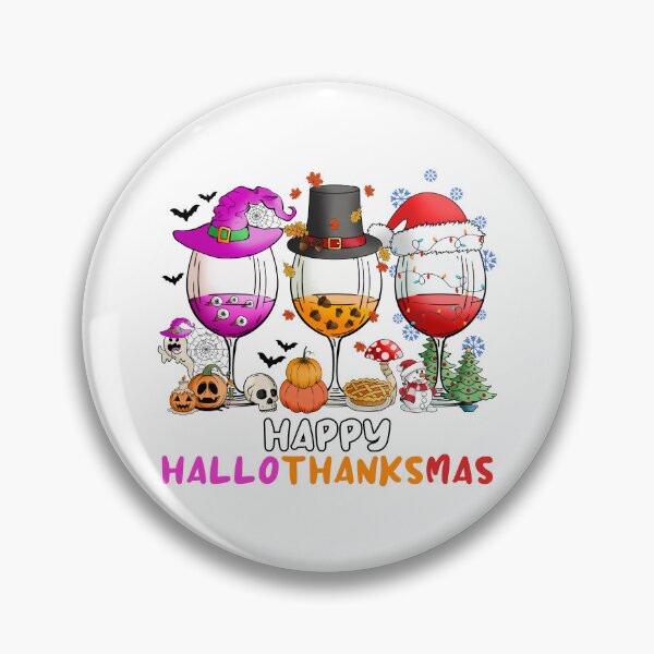 Item preview, Happy Hallothanksmas wine lover designed and sold by aponwao.