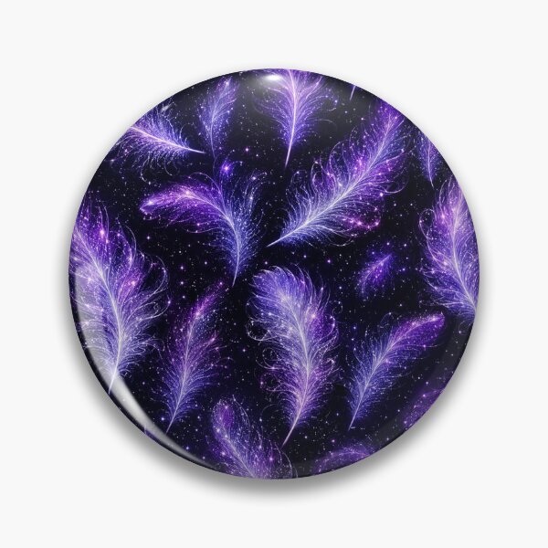 Item preview, Cosmic Purple Feathers Galaxy Starry Night Pattern designed and sold by Owcomm.