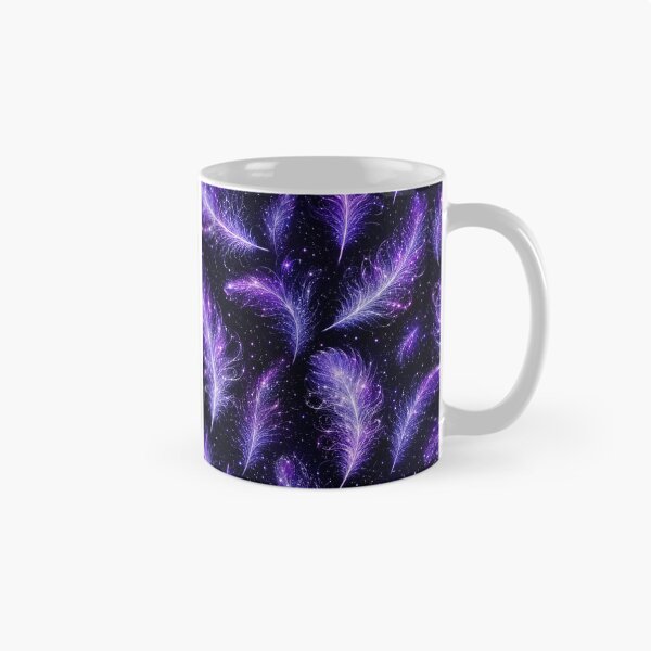 Item preview, Cosmic Purple Feathers Galaxy Starry Night Pattern designed and sold by Owcomm.