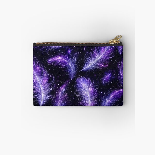 Item preview, Cosmic Purple Feathers Galaxy Starry Night Pattern designed and sold by Owcomm.