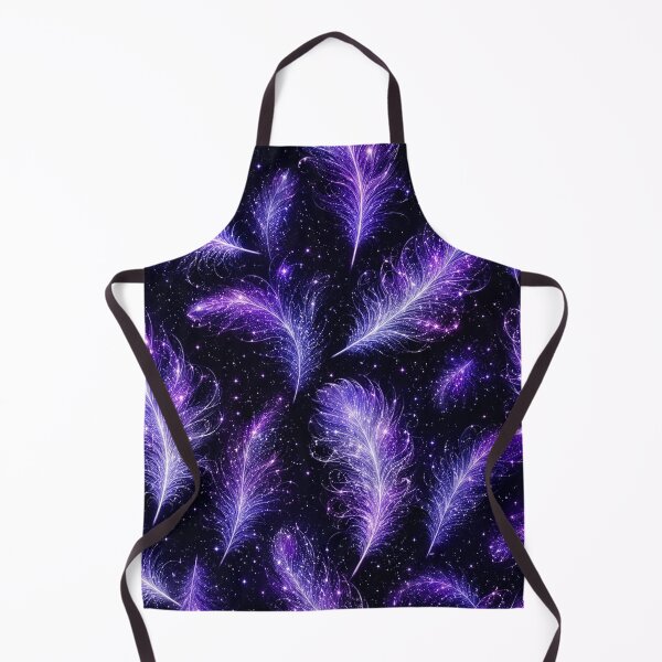 Item preview, Cosmic Purple Feathers Galaxy Starry Night Pattern designed and sold by Owcomm.