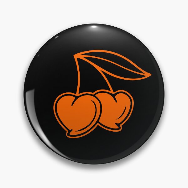 Item preview, Orange Heart Cherry Pair Design designed and sold by pattern-archive.