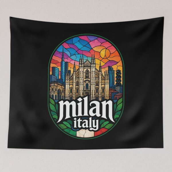 Aperçu de l'œuvre Milan, Italie, Europe, Vitraux créée et vendue par TomFrontierArt.