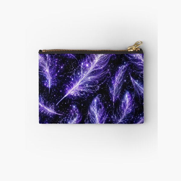 Item preview, Cosmic Purple Feathers Starry Night Pattern designed and sold by Owcomm.